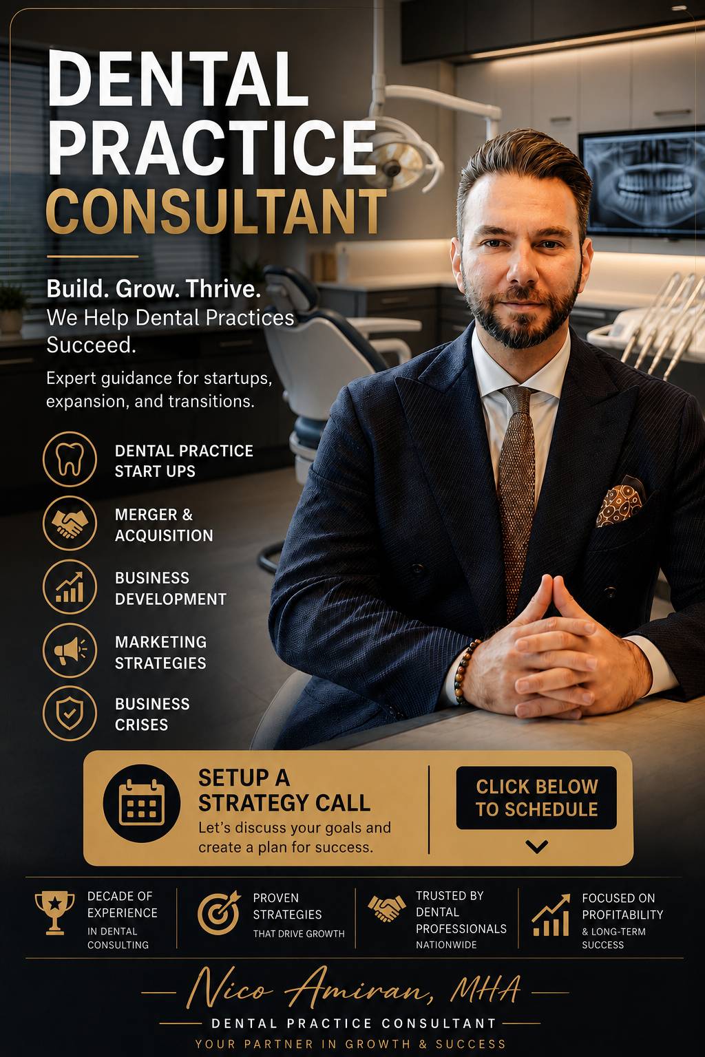 Nico Amiran, MHA — Dental Practice Consultant